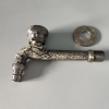 golden plating lengthen retro old style faucet tap